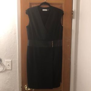 Black Calvin Klein cocktail dress